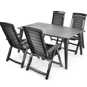Набір садових меблів HECHT JARDIN GRAPHITE 4