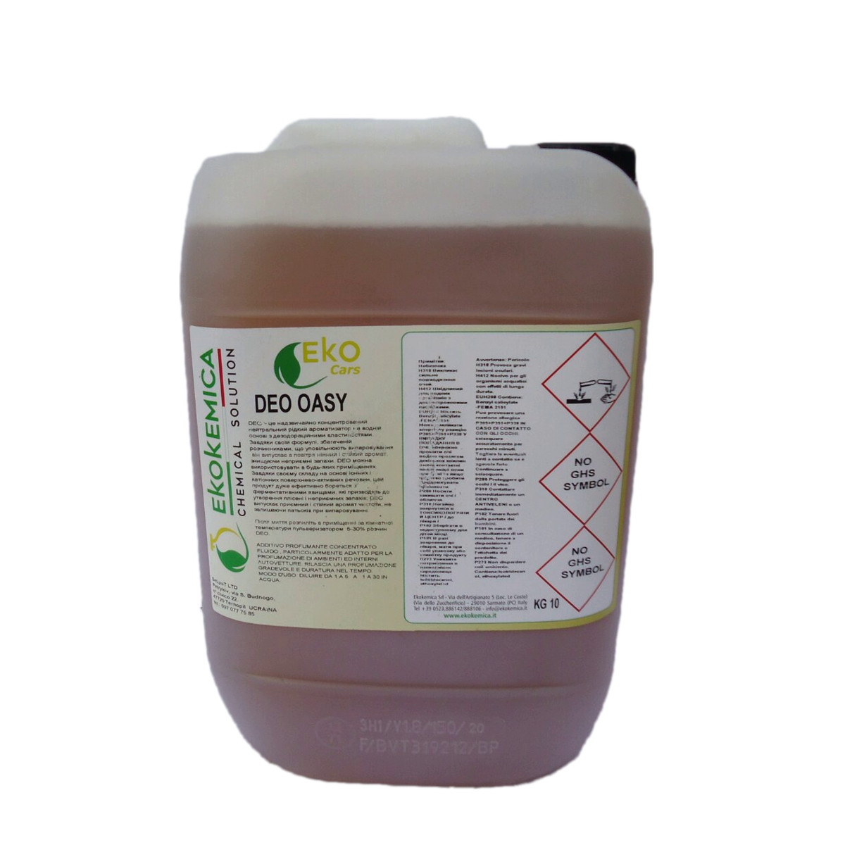 Ароматизаторы на водной основе EKOKEMICA DEO FRESH OASY, Канистра - 10л