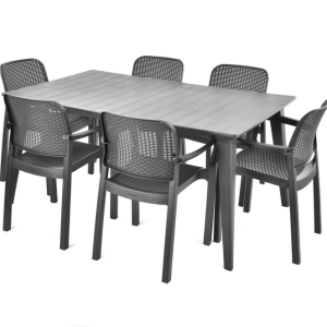 Комплект садових меблів HECHT SAMANA SET GRAPHITE 6