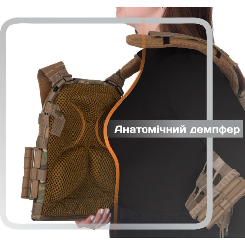 Уцінка Плитоноска M3 Pro Lite (жіноча версія) (Мультикам неоригінальний) з системою швидкого скидання - Зображення 3
