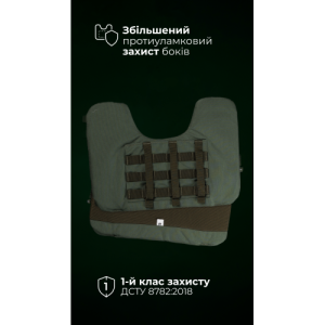 Балістичний захист боків “Бехтер” (2 шт | L-XL | 1 клас | Олива) ТМ Балістика