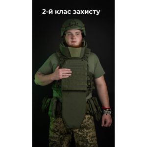 Бронежилет "Сармат" (S-L | 2 клас захисту | під бронеплити 25х30 см | Олива) ТМ Балістика